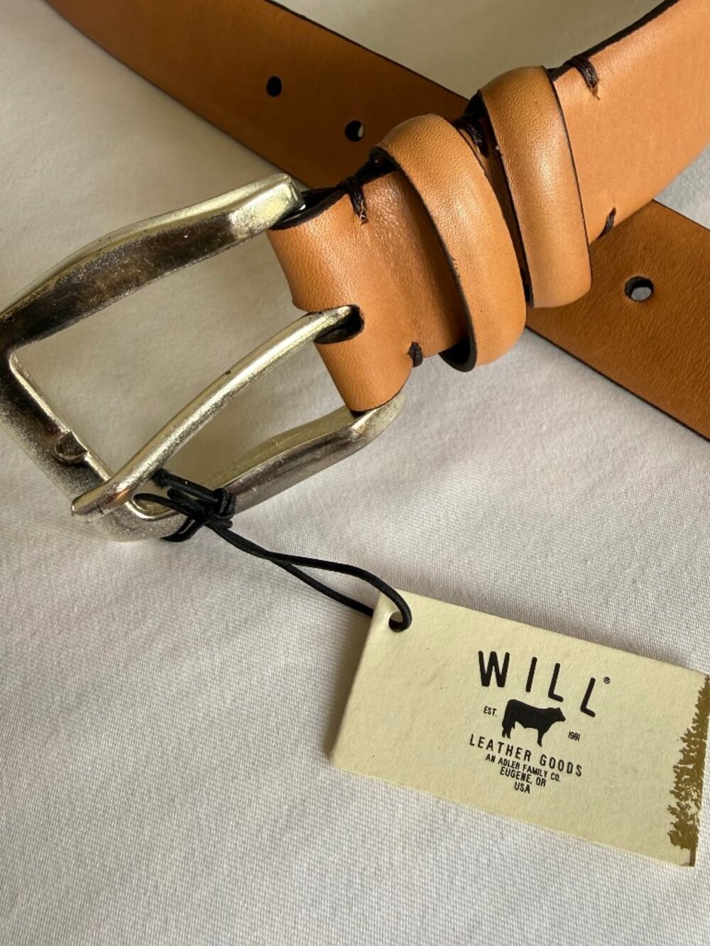 Will Leather Goods Artisan Leather Belt with Buckle -